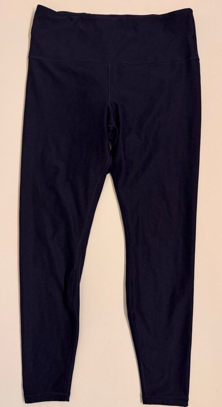 Savage X Fenty Sport 7/8 Ankle Leggings Navy Blue Sz L Women's